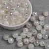 Dingyi 10mm Resina Luna Fría Yu Jian Shan Destello Fino Resaltado Galvanizado Agujero Recto Cuentas Sueltas DIY Cadena de Teléfono Móvil Accesorios de Joyería