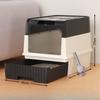 Caja de arena para gatos extra grande tipo cajón con cerramiento completo para evitar derrames fuera, con protección UV. Arenero para gatos para mascotas. Suministros para mascotas.