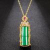 Net Celebrity Live Supply Temperamento Full Diamond Creative Bamboo Pendant Pingente Banhado com Areia do Vietnã Festival de Ouro Pingente de Altura Elevada