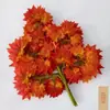 Folhas de bordo vermelho artificiais galhos folhas artificiais flores artificiais de casamento rattan flor de plástico decoração paisagismo de engenharia interna e externa