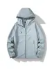Chaqueta softshell de una capa, unisex, adecuada para primavera y otoño, cortavientos ligero, ropa de trabajo, ropa casual para exteriores y atuendo de montañismo para parejas