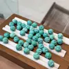 Cuentas Sueltas de Turquesa Magnesita Buda Sonriente para Hacer Pulseras, Accesorios, Joyería DIY E132