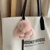 Pingente de chaveiro de carro de alta qualidade feminino Coreia do Sul criativo fofo celebridade da internet ins boneca de pelúcia coelho pingente de mochila escolar