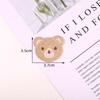 Livro de mão Shell Do Telefone Móvel Acessórios De Vestuário Decorativos Novos Bonito Dos Desenhos Animados Animal Cabeça Urso Bordado Patch