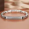 Pulseira Masculina Vintage Padrão Retrô Escurecido da Yuhong Aliexpress - Acessório de Presente Único Tendência Ousada