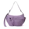 Bolso Cruzado de Nailon Casual Japonés para Mujer, Gran Capacidad, Múltiples Bolsillos, Bolso de Hombro Ligero, para Exteriores y Viajes Diarios, Bolso Tipo Dumpling, Multicolor