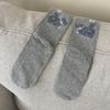 Calcetines de Moda de Algodón Peinado, Dibujos Animados de Gato Huevo, Lindos, Hasta la Mitad de la Pantorrilla, Sin Costuras, Divertidos Calcetines de Trasero de Gato, Calcetines de Pareja