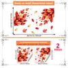 Nuevas Pegatinas Electroestáticas para Ventanas Estilo Ins de Hojas de Otoño para Puertas y Ventanas de Vidrio, Pegatinas de Vidrio para Decoración del Hogar, Visibles por Ambos Lados