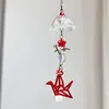 [campanillas de viento de mil grullas de papel] cordón ccd hecho a mano con cuentas casero corazón de niña ins cadena para teléfono móvil goo esta pequeña cadena de colgante