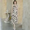 Nuevo Vestido Floral Estilo Chino para Mujer, Nuevo Modelo Verano 2026, Sin Mangas, Elegante, Mamá Joven, Lujo Ligero, Sensación de Alta Gama