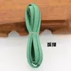 Corda de couro aveludado de 5 mm de largura para acessórios artesanais DIY, materiais para pulseira e colar, corda de camurça aveludada coreana, corda de couro sintético