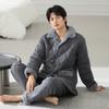 Pijama Acolchado para Hombre Invierno Algodón Puro Tres Capas Engrosado 2025 Nuevo Chaqueta de Algodón para Hombre Ropa de Algodón Ultra Gruesa Ropa de Casa