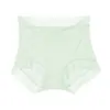Panty Triangular de Encaje Antibacteriano Transpirable Elástico Talla Grande Hongxuan para Mujer de Cintura Alta de Seda de Hielo Sin Costuras en la Entrepierna Estilo Delgado de Verano