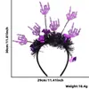 Diadema Divertida de Dibujos Animados para Halloween Accesorios para el Cabello Decoraciones para Fiesta Temática del Festival de Fantasmas Diadema de Murciélago Araña Hebilla para la Cabeza