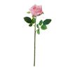 Flor Artificial de Rosa Hidratante de Tallo Único Flor Artificial Nórdica Simulada Adorno para Mesa de Comedor de Sala de Estar Mueble de TV Rosa Hidratante al Tacto