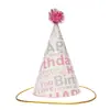 Envío Gratis Empaque Individual Sombrero de Cumpleaños Sombrero de Fiesta Sombrero Puntiagudo Sombrero de Fiesta para Bebés y Niños Sombrero para Pastel