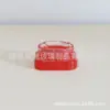 Botella cuadrada para crema de ojos, frasco de cáñamo, boquilla cuadrada roja, tapa a prueba de niños, en stock