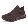 Tênis Meia de Cano Alto Tendência para Casal 2024, Leve Fly-Knit Casual Esportivo, Slip-On Unissex, Todo Preto, Transfronteiriço