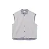 Direto da Fábrica Xadrez Americano Falso Duas Peças Colete Masculino e Feminino Verão Sem Mangas Camisa Xadrez Estilo Coreano Cardigan Colete