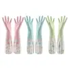Luvas de Lavar Louça Femininas Impermeáveis Borracha Veludo Inverno PVC Proteção do Trabalho Estendidas Plástico Borracha Limpeza Doméstica Tarefas Domésticas