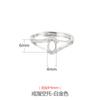 Anillo de plata esterlina 925 de alta gama de lujo nicho diseño soporte vacío para mujer diy incrustado cera de abeja turquesa soporte para anillo