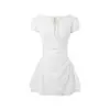 Temporada de Fuligem Estilo Coreano Original Bordado Retrô Renda Vazada Cadarço Laço Cintura Ajustada Vestido 8952
