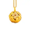 Estilo Xiaohongshu Mesmo Estilo Banhado a Ouro Filigrana Cravejado com Diamantes Flor Bordada Oca Pingente Colar de Flor de Design Exclusivo Nicho Atacado