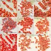 Cuentas Sueltas de Cerámica Hechas a Mano DIY Pulsera Collar Accesorios para Joyería Paquete de Materiales Cuentas Manuales Accesorios con Cuentas Rojo