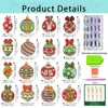 5D2025 Nova Pintura Diamantada de Natal e Halloween Chaveiro DIY Feito à Mão, Venda Direta de Fabricantes de Fontes Transfronteiriças