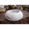 Macetas Pequeñas de Inspiración Zen, Macetas de Piedra, Macetas para Suculentas, Macetas para Juncos, Macetas para Hierba del Dinero, Macetas de Piedra Natural para Acuarios, Macetas Creativas para Narcisos