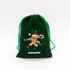 En stock Bolsa de Regalo de Dulces Navideños Bolsillo Paquete de Franela Regalo de Navidad Seguro Bolsa para Frutas Bolsa de Empaque para Almacenamiento de Snacks