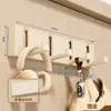Perchero de pared estilo crema personalizado, no requiere taladro, para entrada de dormitorio y pasillo