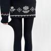 Leggings Grises Vintage de Lunares para Mujer Otoño e Invierno Terciopelo Lunares Puros Pantimedias Ajustadas Blanco Leche Calentadores