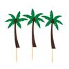 Palmera Árbol de Manzana Árbol Pequeño Bosque Árbol de Navidad Pino Cactus Pastel de Cumpleaños Decoración de Postre Enchufe