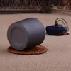Bule de cerâmica pequeno bule de chá vintage tampa de tecido pote selado armazém de chá Zen Pu'er mini pote de cerâmica pote de chá portátil portátil