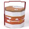 Caja de Lata Creativa de Doble Capa para Alimentos, Lata Portátil para Empaque de Galletas, Caja de Lata Cuadrada para Empaque de Pasteles de Luna