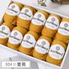 Cor Quente 212 Fio de Lã Fio de Espessura Média Fio Misturado com Lã Merino Suéter Artesanal DIY Bola de Lã Ponto de Venda Atacado