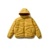Ru Meng Marca Japonesa de Moda Básica Multicolores Moderna Blanca de Plumón de Pato Superior Unisex Invierno Holgada Versátil con Capucha Chaqueta de Plumón