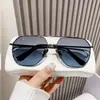 Nuevas Gafas de Sol Metálicas Retro de Doble Puente para Hombres, Gafas de Sol Polarizadas Antivaho Modernas para Mujeres, Gafas de Sol de Moda y Versátiles