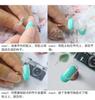 Pieza de arcilla para decoración de uñas al por mayor, plastilina verde y rosa, pieza de práctica, pegatina adhesiva fija, herramientas de arcilla blanca