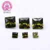 3A cuadrado 14# amarillo oliva 15# oliva 16# verde oliva Circonia 2*2mm_12*12mm gema al por mayor