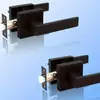 Cerradura de Manija de Tres Barras de Alta Resistencia Americana, Pinza de Canal, Cerradura de Puerta de Habitación sin Llave, Cerradura de Puerta Ligera, Especialmente Diseñada para Cerradura de Tres Barras de Comercio Exterior
