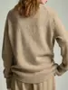 Elegante y sofisticado suéter de punto cálido de lana con bordado de jacquard para mujer, nuevo diseño de jersey para otoño e invierno 2026