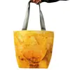 Bolsa personalizada impermeable de tela Lixin laminada con RPET para el trabajo y los desplazamientos, bolsa de compras plegable ecológica para supermercados
