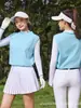Ropa de Golf para Mujer Chaqueta de Manga Corta Verano Nuevo Chaleco Secado Rápido Fina Deportiva Ropa Deportiva para Mujer Protección Solar