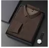 Nueva Camiseta de Manga Larga para Hombre en Primavera y Otoño, Cuello Simple, Camisa Polo de Algodón Versátil para Hombre, Top Holgado, Camiseta Básica