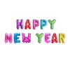 Decoraciones para Fiesta Escolar y Comercial del Día de Año Nuevo 2026 Globos de Papel de Aluminio 'Feliz Año Nuevo' de 16 pulgadas