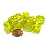 Dados de Puntos Cristal Transparente Amarillo Accesorios para Juegos de Mesa Acrílico Color 1.6cm