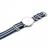 Correa de Reloj de Cincha para Suministro de Comercio Electrónico Ow Plata Hebilla Ovalada Deslizante Correa de Reloj de Nailon Correa de Reloj de Nailon Engrosada Impermeable