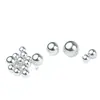 Prata Lisa S925 2,5-12mm Contas de Prata Leve Não Porosas Contas de Prata Contas Soltas Acessórios de Joalheria DIY Feitos à Mão Atacado S0348
